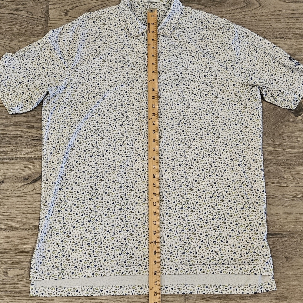 Peter Millar Summer Comfort Polo Shirt - Texas All-Over Print - Large - Picture 11 of 11
